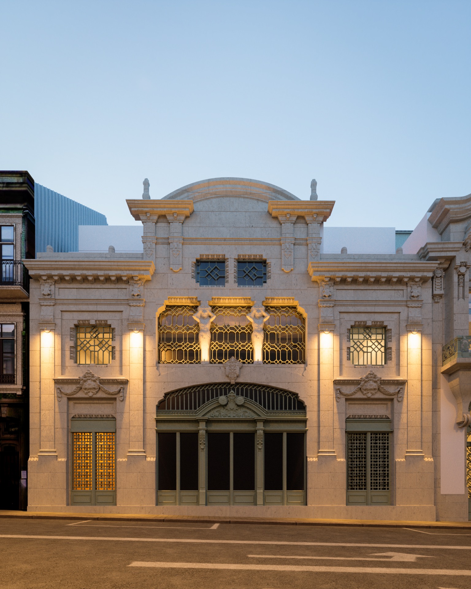 Parduodamas dviejų miegamųjų butas istoriniame Porto miesto pastate